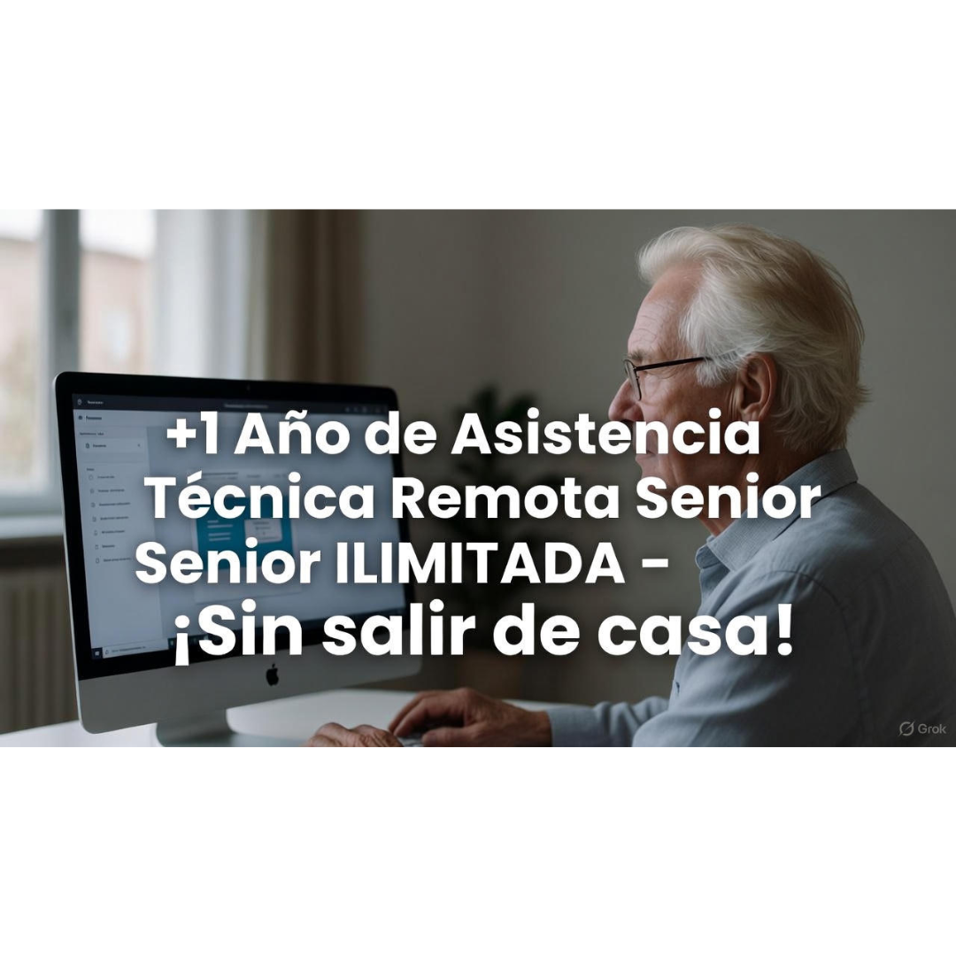 +1 Año de Asistencia Técnica Remota Senior ILIMITADA – ¡Sin salir de casa!