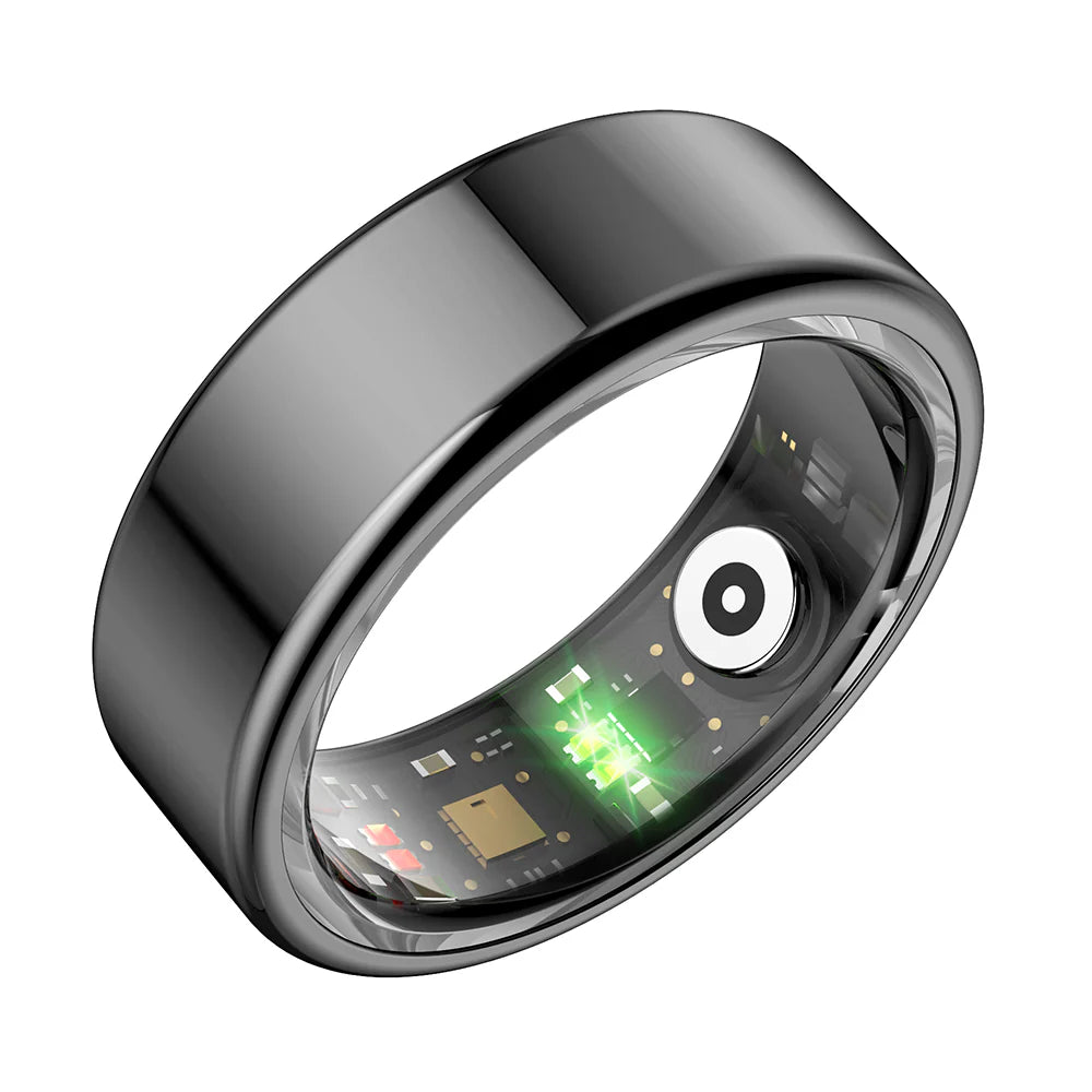 Anillo Inteligente Smart Ring Salud Sueño Deportes Ip68 Color Negro Talle 9